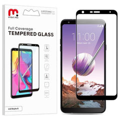 Full Coverage Tempered Glass Screen Protector - MyBat Pro