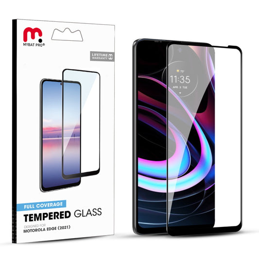 Full Coverage Tempered Glass Screen Protector - MyBat Pro