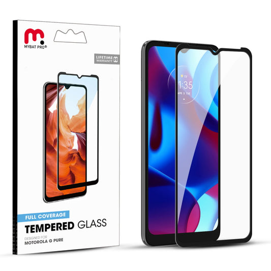 Full Coverage Tempered Glass Screen Protector - MyBat Pro