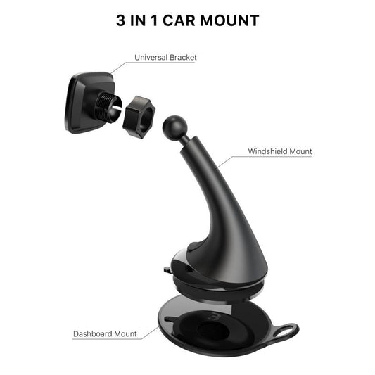 Magnetic Lock - Grip Windshield Mount - MyBat Pro