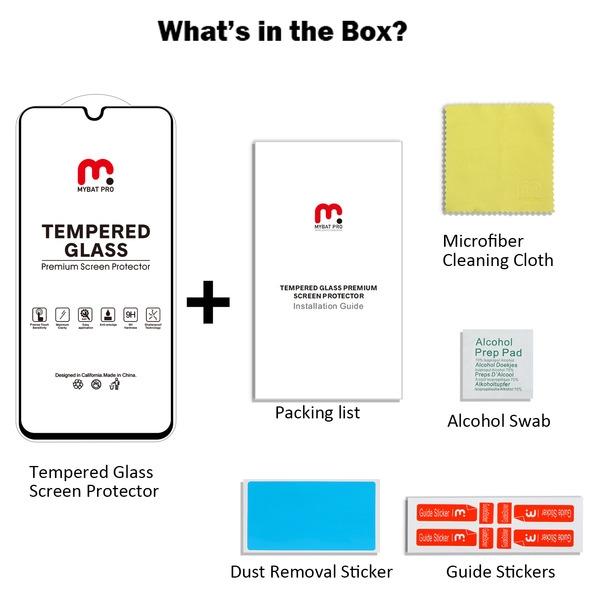 Full Coverage Tempered Glass Screen Protector - MyBat Pro