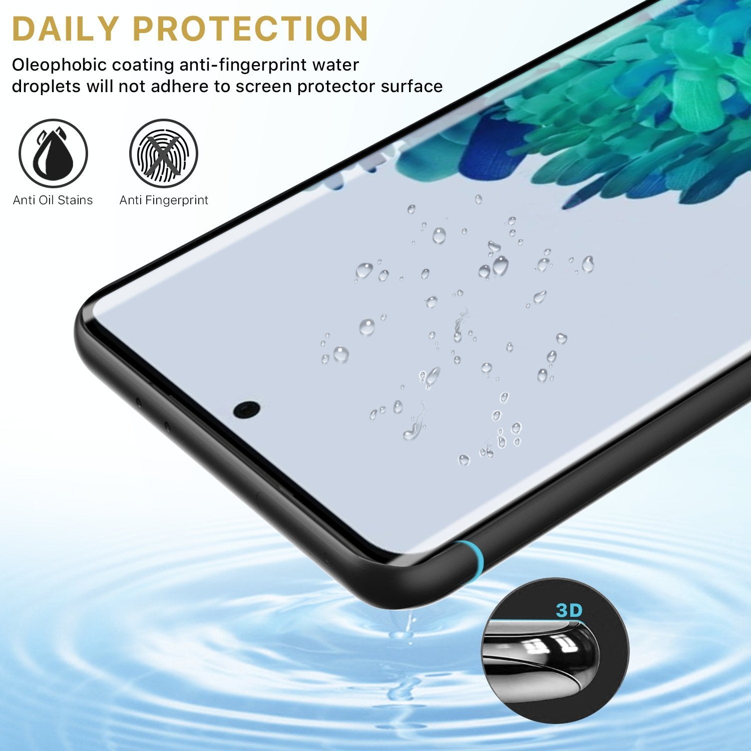 Full Coverage Tempered Glass Screen Protector - MyBat Pro