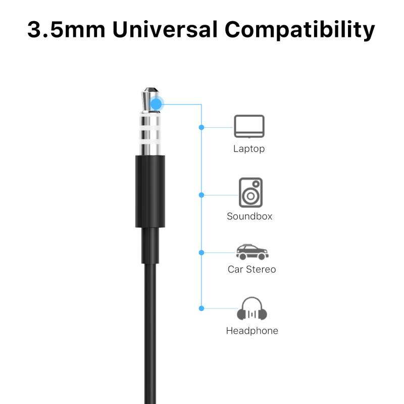 3.5mm Wired Earbuds Ergonomic Fit MyBat Pro