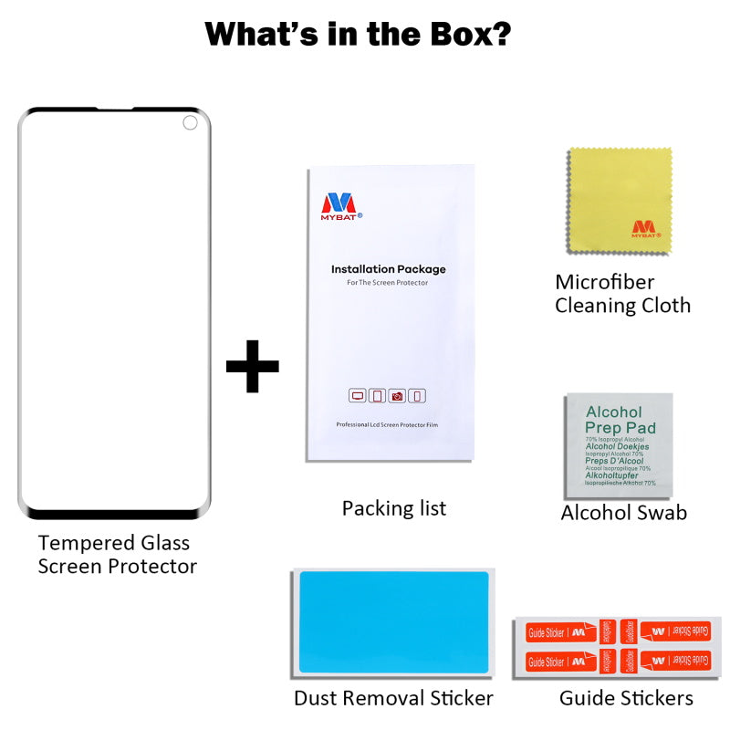 Full Coverage Tempered Glass Screen Protector - MyBat Pro