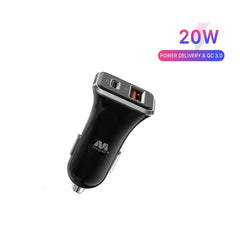 2 - Port Fast Charging Power Delivery Quick Car Charger (36W) - MyBat Pro