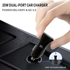 2 - Port Fast Charging Power Delivery Quick Car Charger (36W) - MyBat Pro